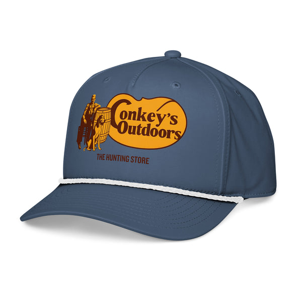 The Hunting Store Vintage Logo Rope Hat Light Blue/White Side