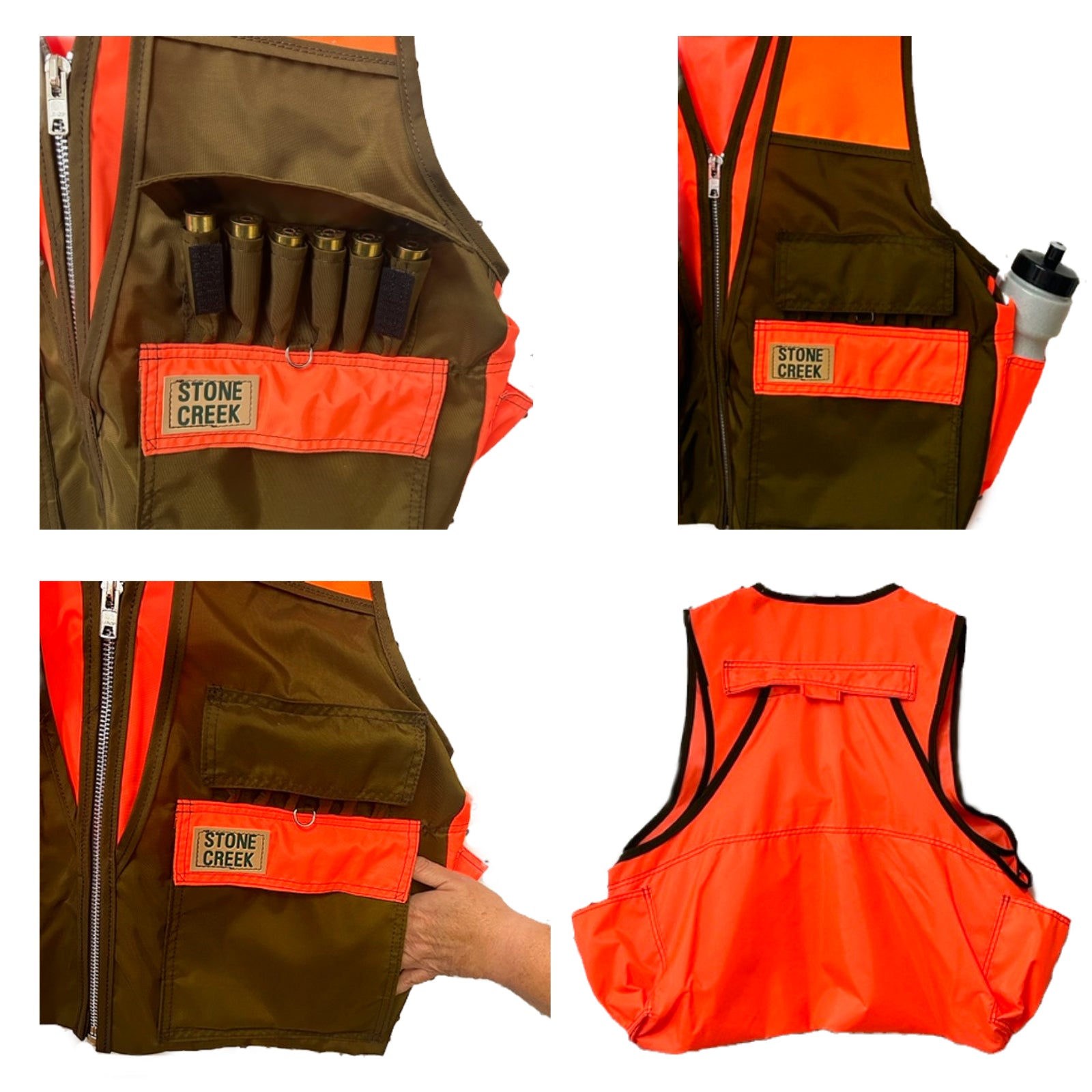 Stone Creek Front Loading Pro Vest (Orange or Brown) – Conkey's