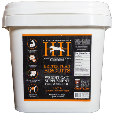 Healthy Hunting Hounds Better Than Biscuits Weight Gainer (5lb Tub)