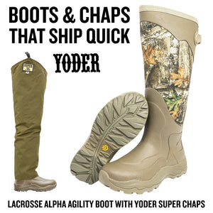 Boots & Chaps That Ship QUICK - Lacrosse Alpha Agility Boot with Yoder Super Chaps