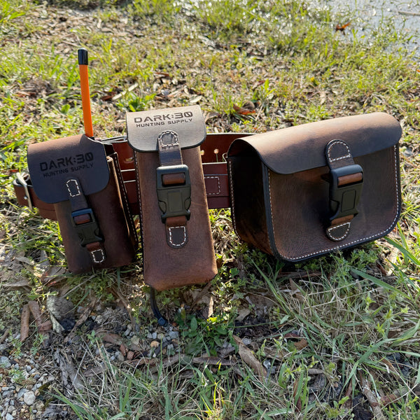 Premium Leather Belt and Pouch Combo