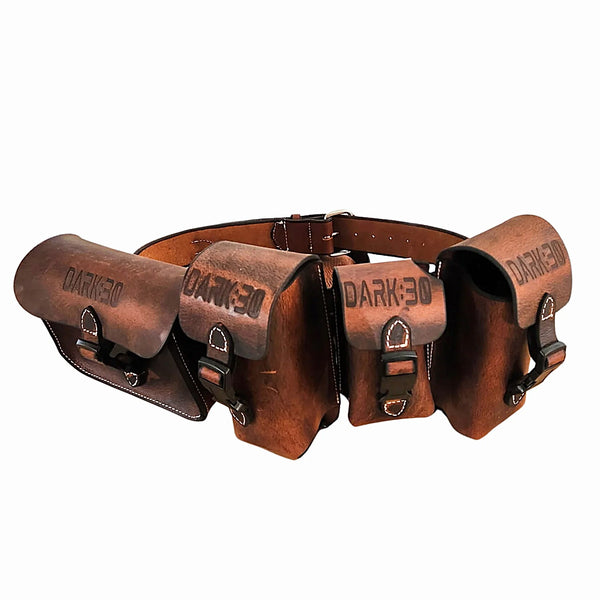 Dark 30 Leather Belt Pouch Combo