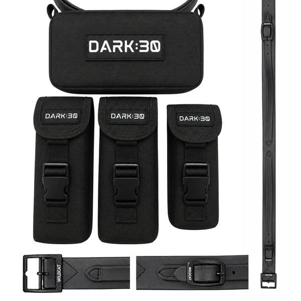 Dark 30 Blacked Out Competition Belt Set