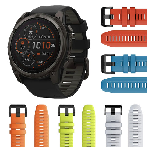 Garmin Fenix 8 Solar Gray Band Sunlight-Visible/Transflective MIP Display