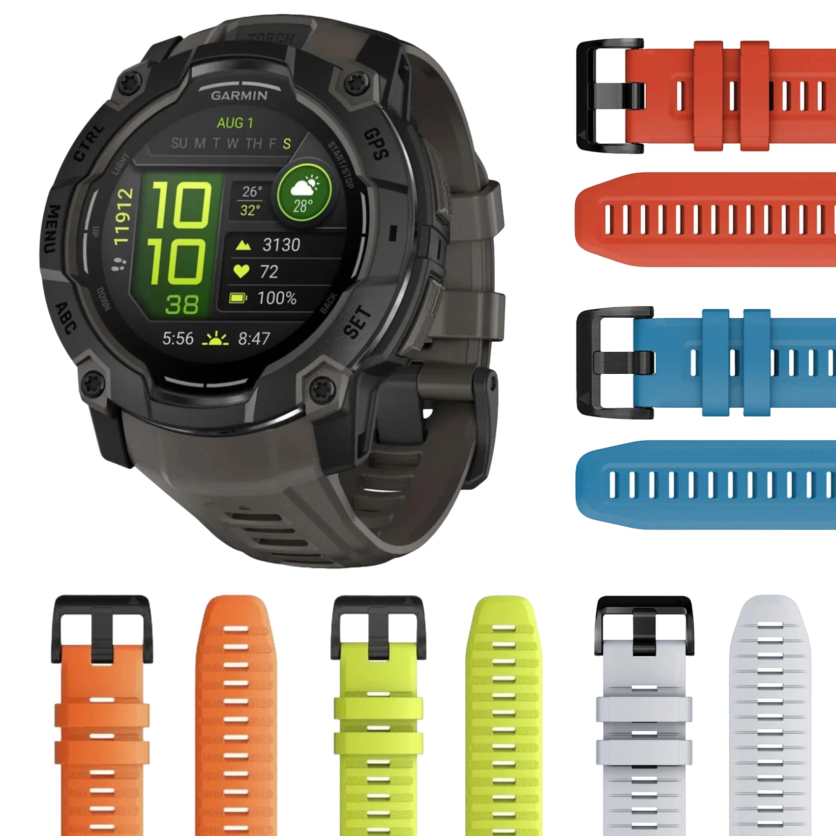 Garmin Instinct 3 Watch - 50 mm AMOLED