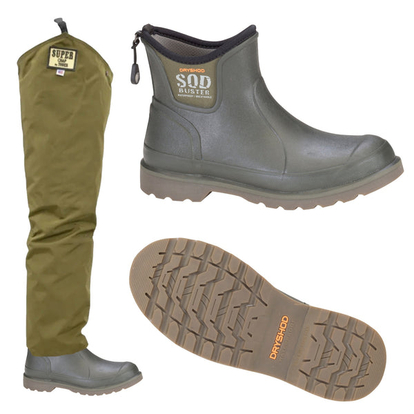 Dryshod Sod Buster Low Boots with Yoder Chaps