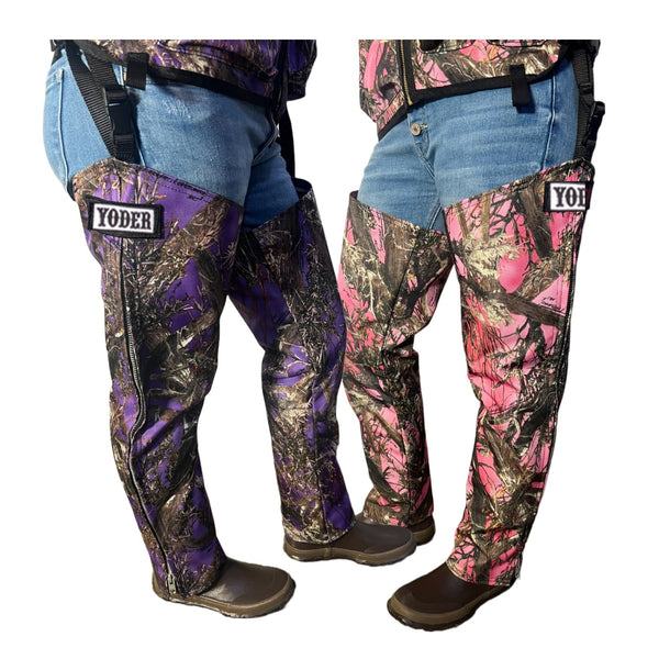 Yoder Purple or Pink Camo Chaps