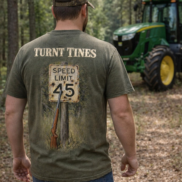 Turnt Tines Turnt Tines Speed Limit Sign T-shirt
