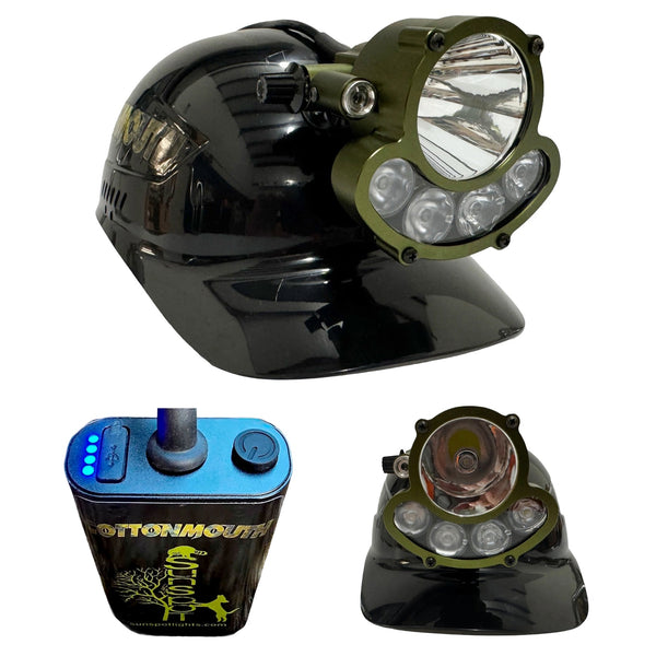 2026 Upgraded Custom Sunspot Cottonmouth Hunting Light | Amber Light & Bump Cap Option