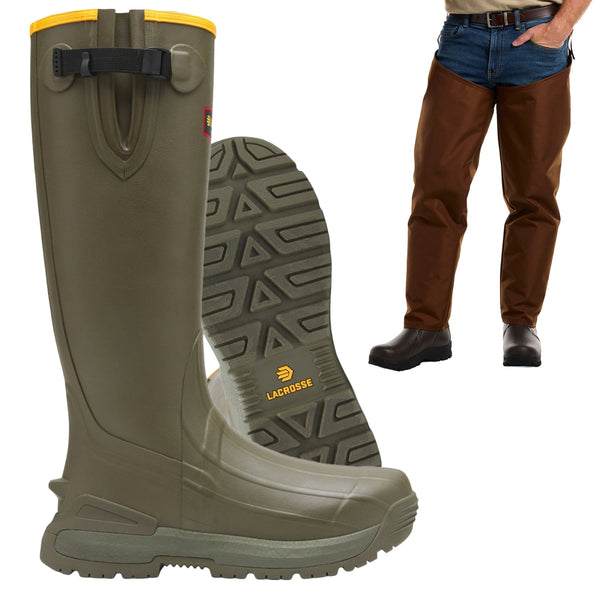 Lacrosse Burly Aero Boot with Dan's Chaps