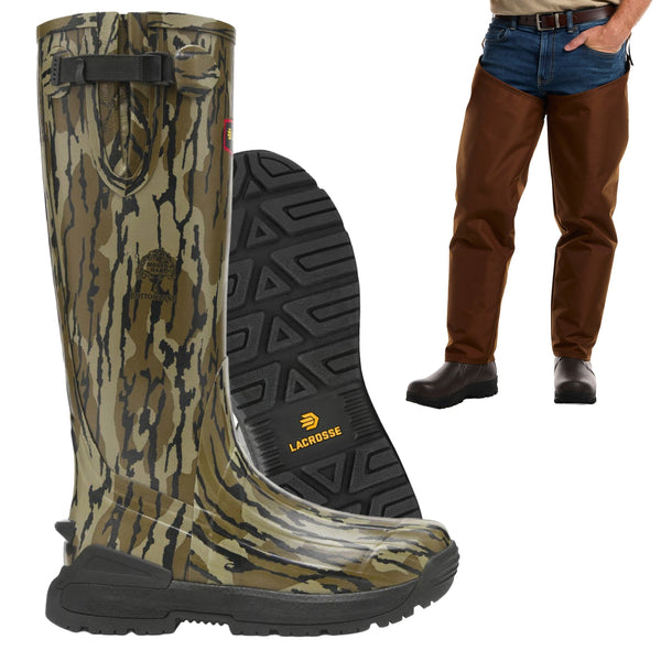 Lacrosse Burly Aero Boot with Dan's Chaps