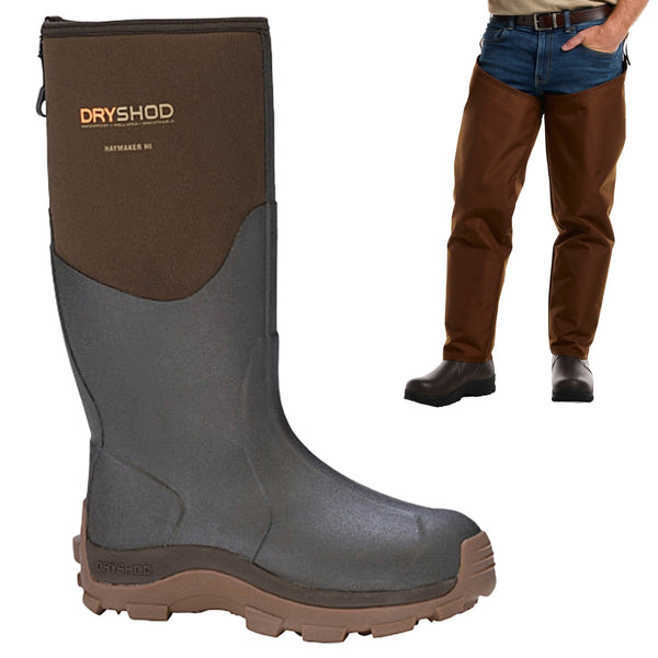 Dryshod Haymaker Hi Boot with Dan's Chaps
