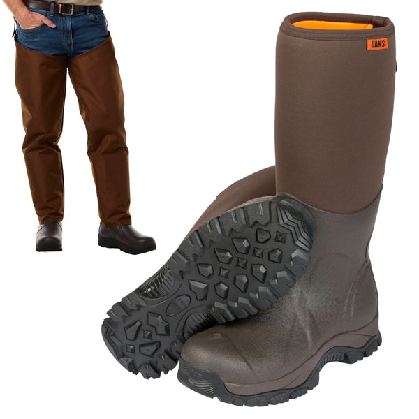 Dan's Frogger Boot with Dan's Chaps