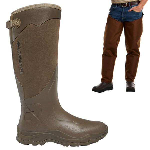 LaCrosse Women's Agility Snake Boot With Dan's Snake Chaps
