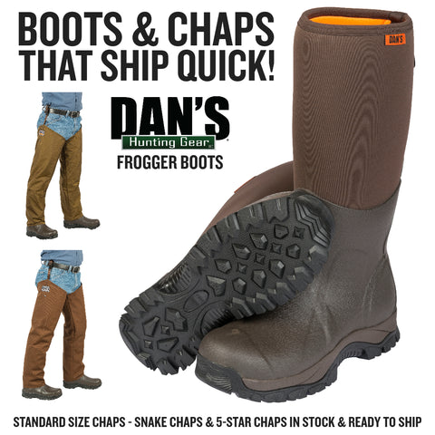 Boots & Chaps That Ship QUICK - Dan's Frogger Boot with Dan's Chaps