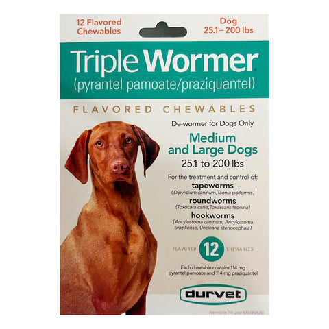 Durvet Triple Wormer Flavored Chewable