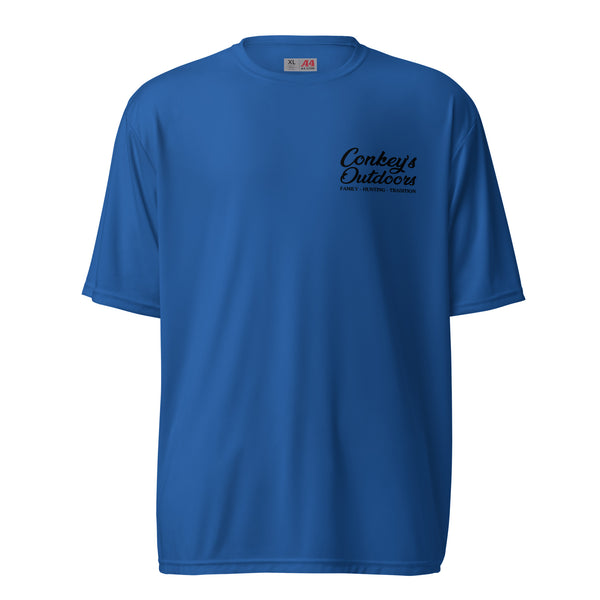 What Up Dog Coonhound Performance Shirt Royal Front