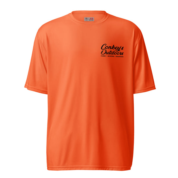 What Up Dog Coonhound Performance Shirt Safety Orange Front