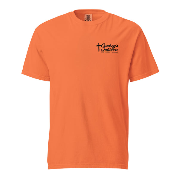 When God Made a Dog Coonhound Shirt Burnt Orange Front