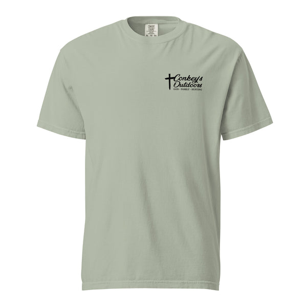 When God Made a Dog Coonhound Shirt Seafoam Front