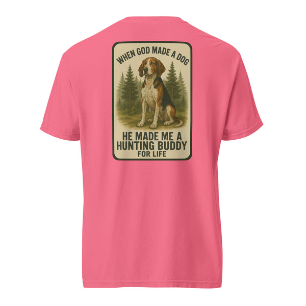 When God Made a Dog Coonhound Shirt Watermelon
