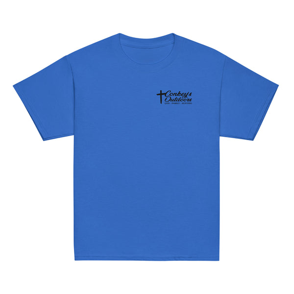 When God Made a Dog Kids Shirt | Conkey's Outdoors Azalea Front
