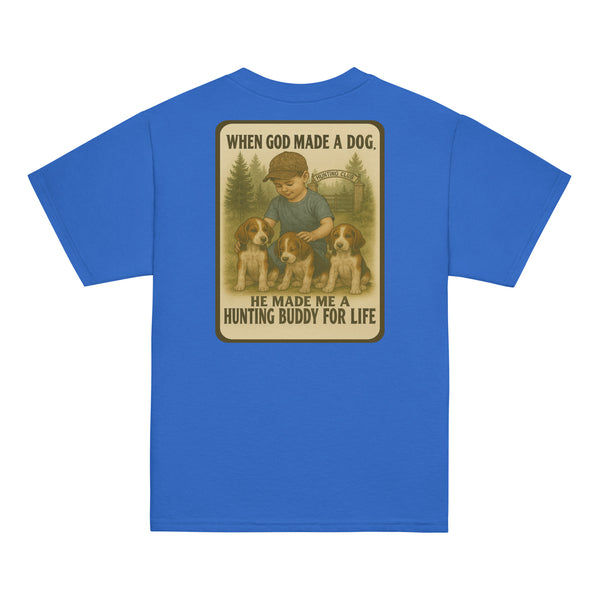 When God Made a Dog Kids Shirt | Conkey's Outdoors Azalea
