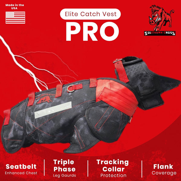 Elite Catch Vest PRO- Attached Collar Extreme Protection