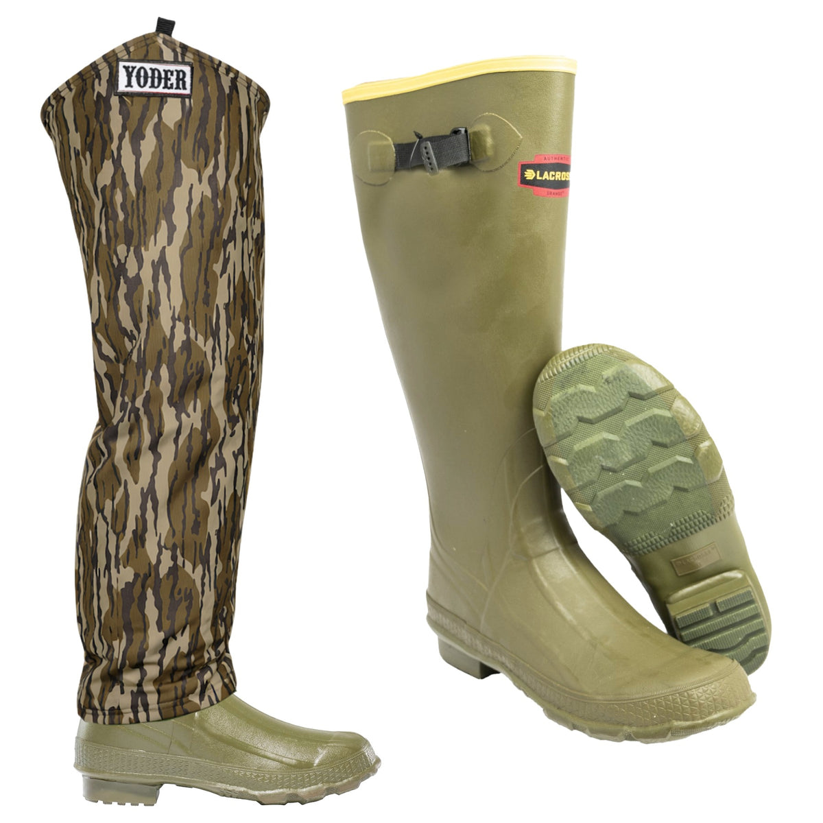 Lacrosse Grange Boots with Yoder Bottomland Chaps – Conkey's Outdoors