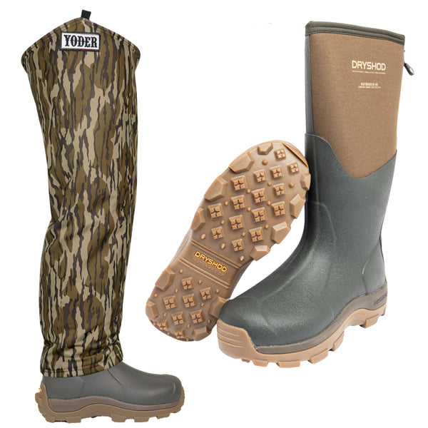 Dryshod Haymaker Boots with Yoder Bottomland Chaps