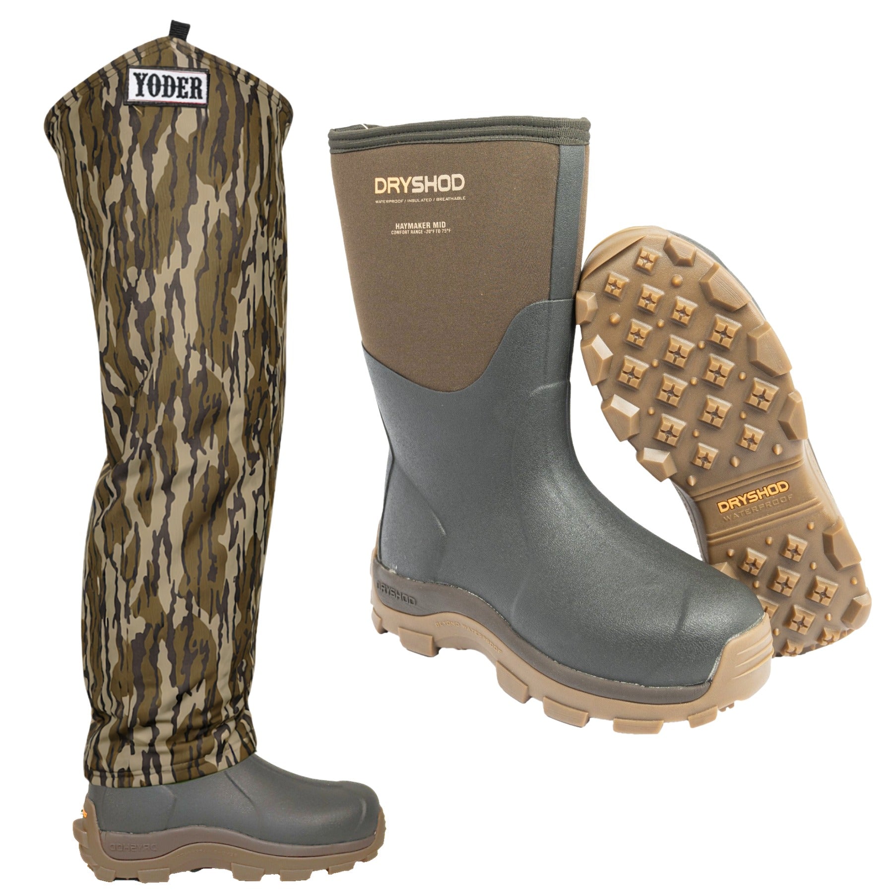 Dryshod Rubber Waterproof Boots with Yoder Chaps – Conkey's Outdoors