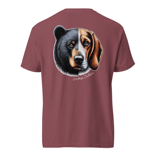 Be the Prey Split Face Bear Hound Shirt Brick