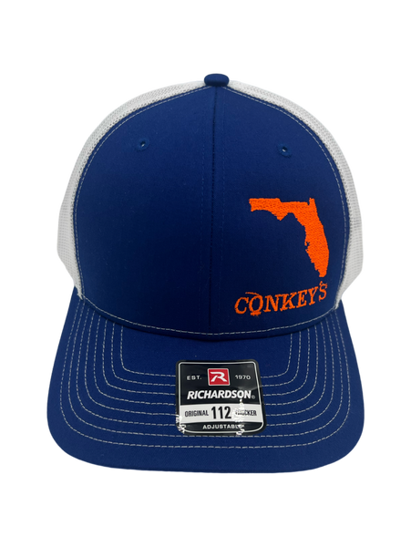 Conkey's Florida Vibes - Richardson 112 Hat (Blue/White/Orange)