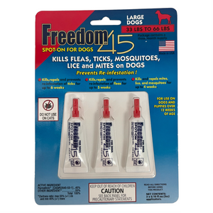 Freedom 45 Spot-On For Large Dogs (3 pack)
