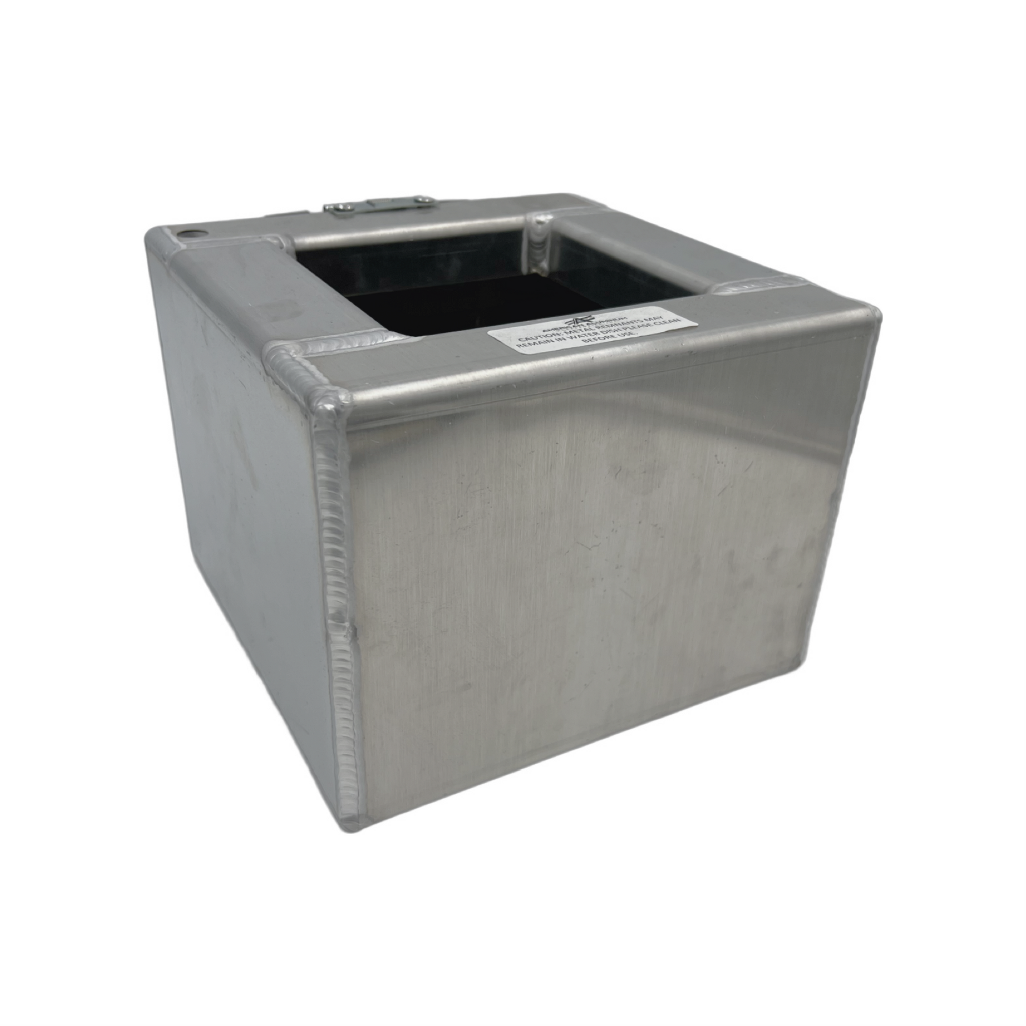 Aluminum spill proof k9 water bowl outlet