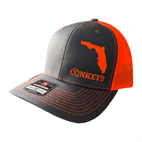 Conkeys Original - Richardson 112 Hat (Gray/Orange)