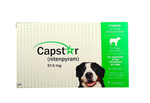 Capstar Flea Tablets for Dogs [25+ lbs] (6 count)