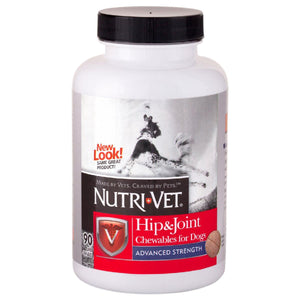 Nutri-Vet Hip & Joint Advanced Strength Chewable Tablets for Dogs, 90 count